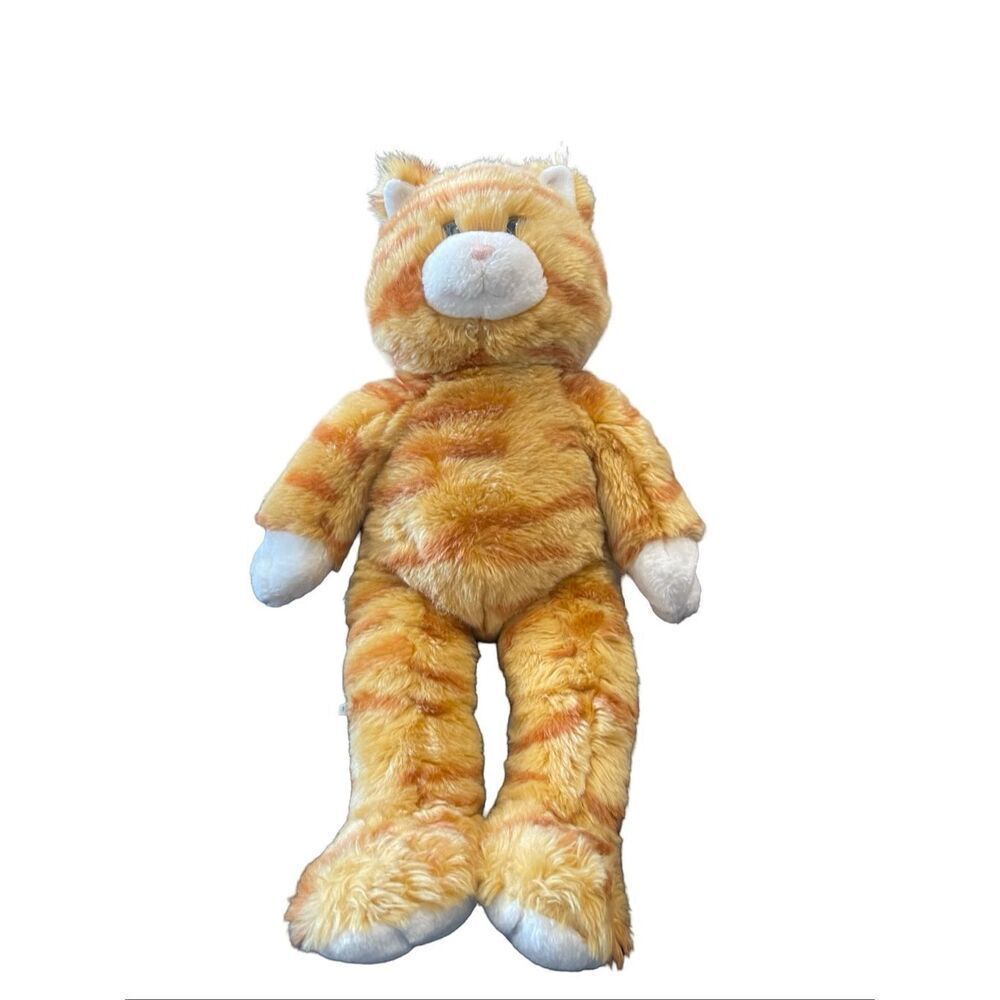 Build-A-Bear Workshop Orange Striped Tabby Cat Plush Stuffed Animal 17"